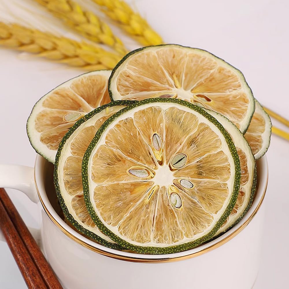 Dried Lime Slices 17.6oz/500g, Dehydrated Lime For Cocktails，Cake Decoration Cocktail Decoration Table Flowers Candle Crafts, No Additives, No Sugar Added (17.6 oz)