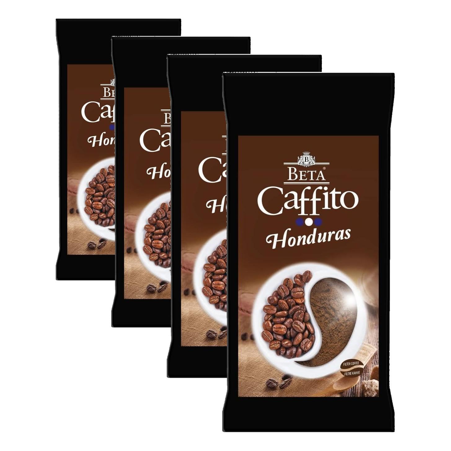 Beta Tea Beta Caffito Honduras Filtre Kahve 250 Gr (4 paketi)
