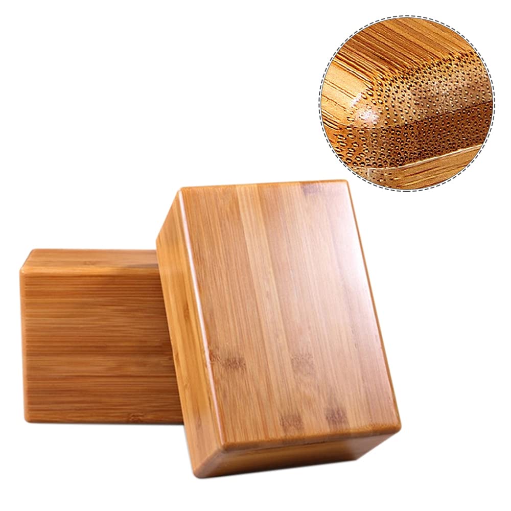 Bloques De Yoga De Bambú Ladrillos De Madera Maciza Yoga Block Rodillo De Espuma Liviano Entrenamiento De Ejercicios Gimnasia