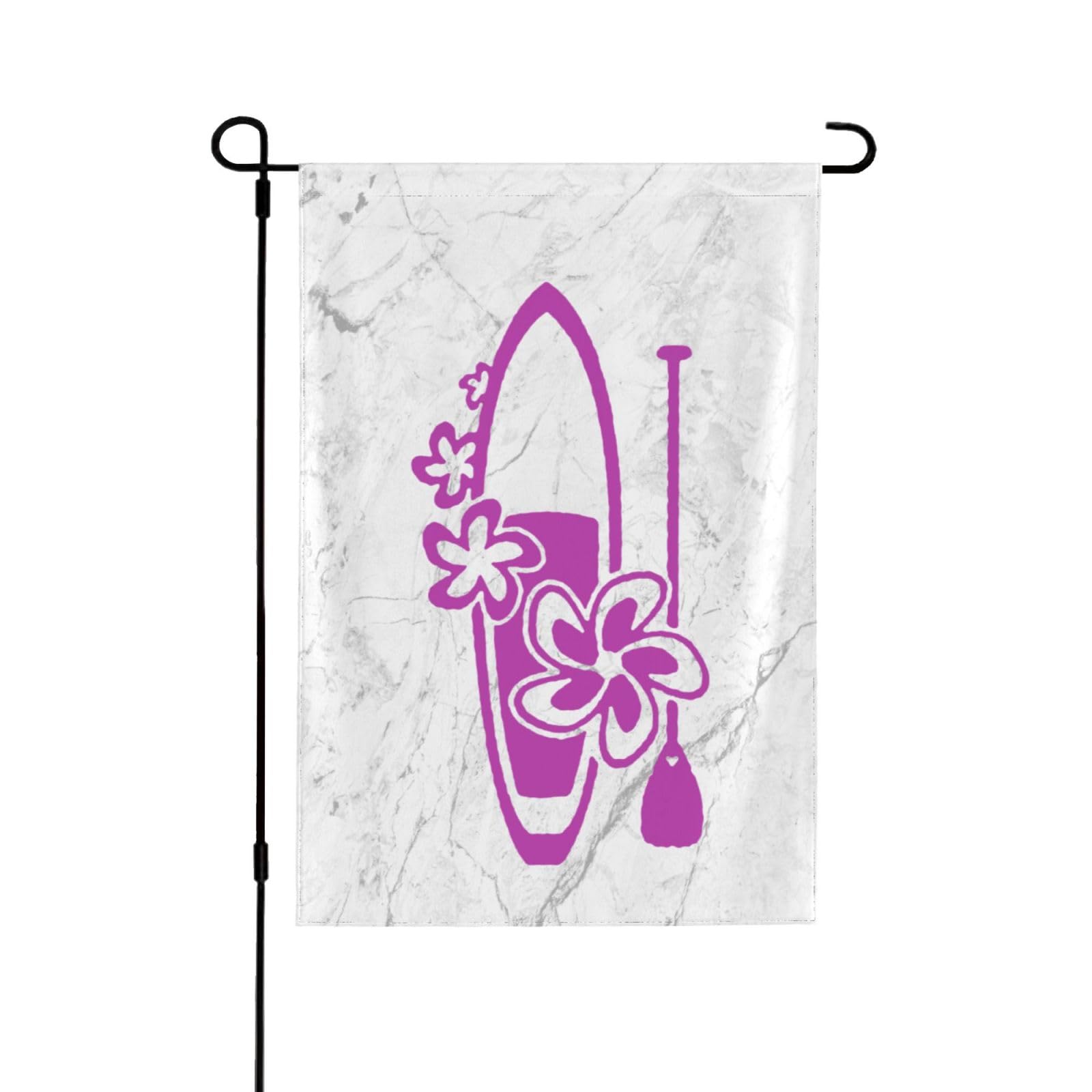 Rch-970 Flowers Paddle Surf Board Garden Flag Double Sided Vertical Yard Flag 12.5"X18"