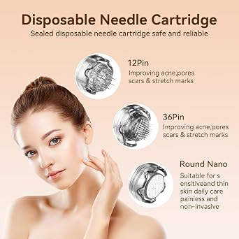 Dr.Pen A10 Profesyonel Kablosuz Mikro İğneli Kalem 22 İğneli Yedek Kartuş Makinesi Microneedle Mikro İğneli Kalem Cilt Bakımı için Ayarlanabilir EM4801KIT-EU
