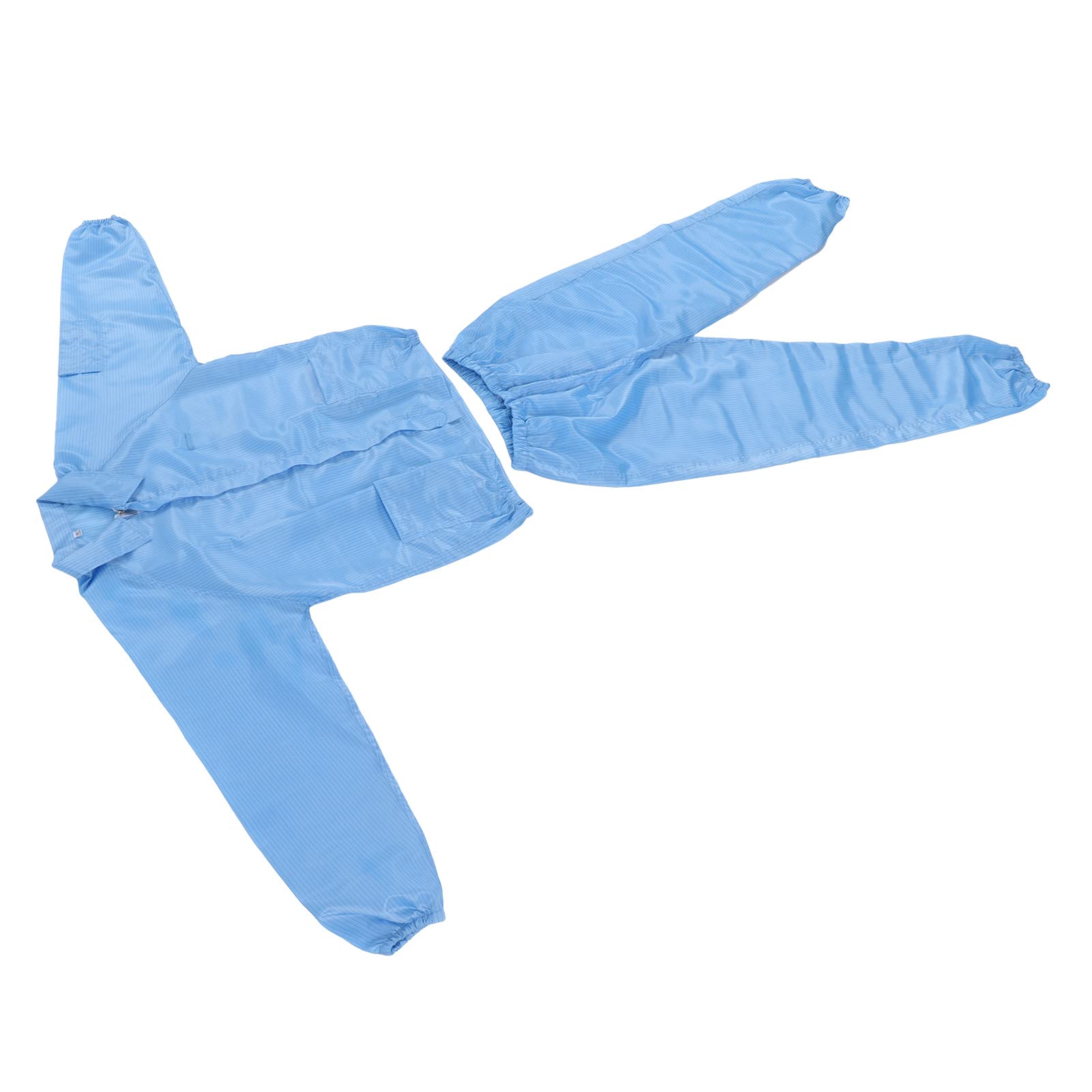 Cocoarm Cappotto ESD Abbigliamento da Officina Diviso in Poliestere Giacca Antistatica con Colletto Rialzato Cucitura Precisa Vestibilità Comoda per Indumenti da Lavoro per Camere Bianche SMT
