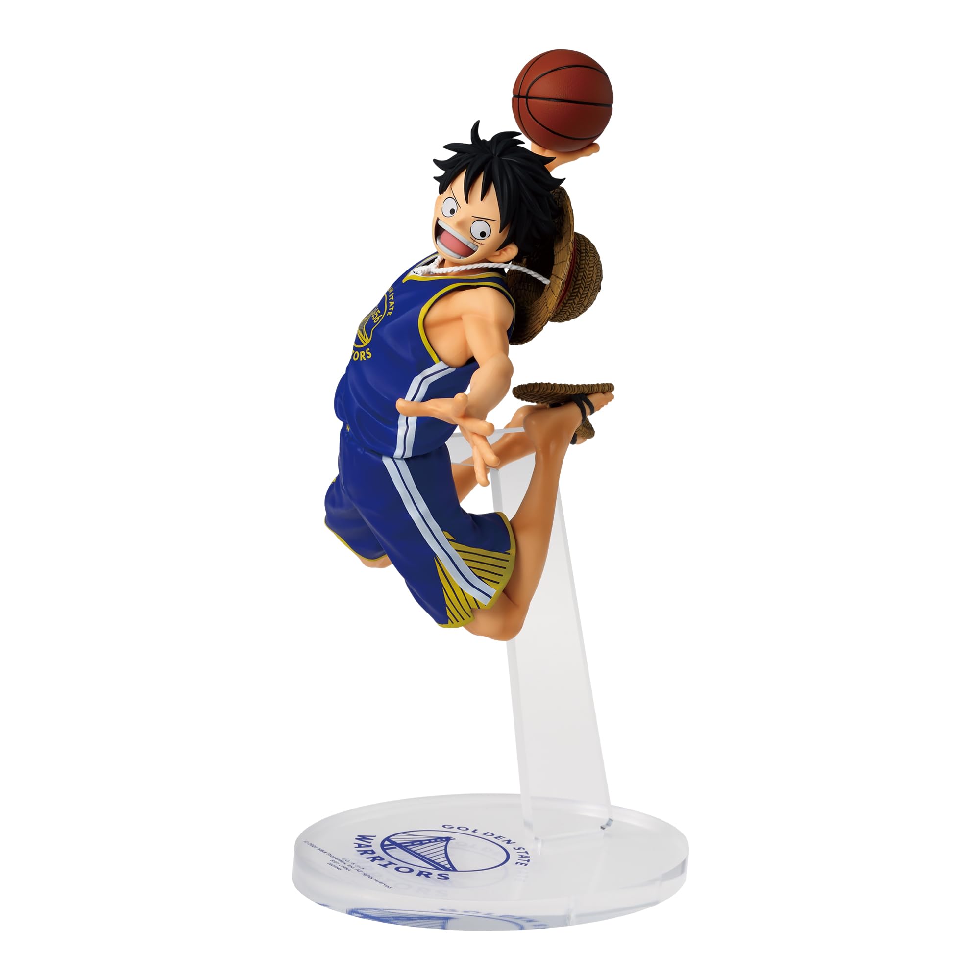 ONE PIECE ×NBA MASTER STARS PIECE THE MONKEY.D.LUFFY GOLDEN STATE WARRIORS PVC製 約170mm 塗装済みフィギュア