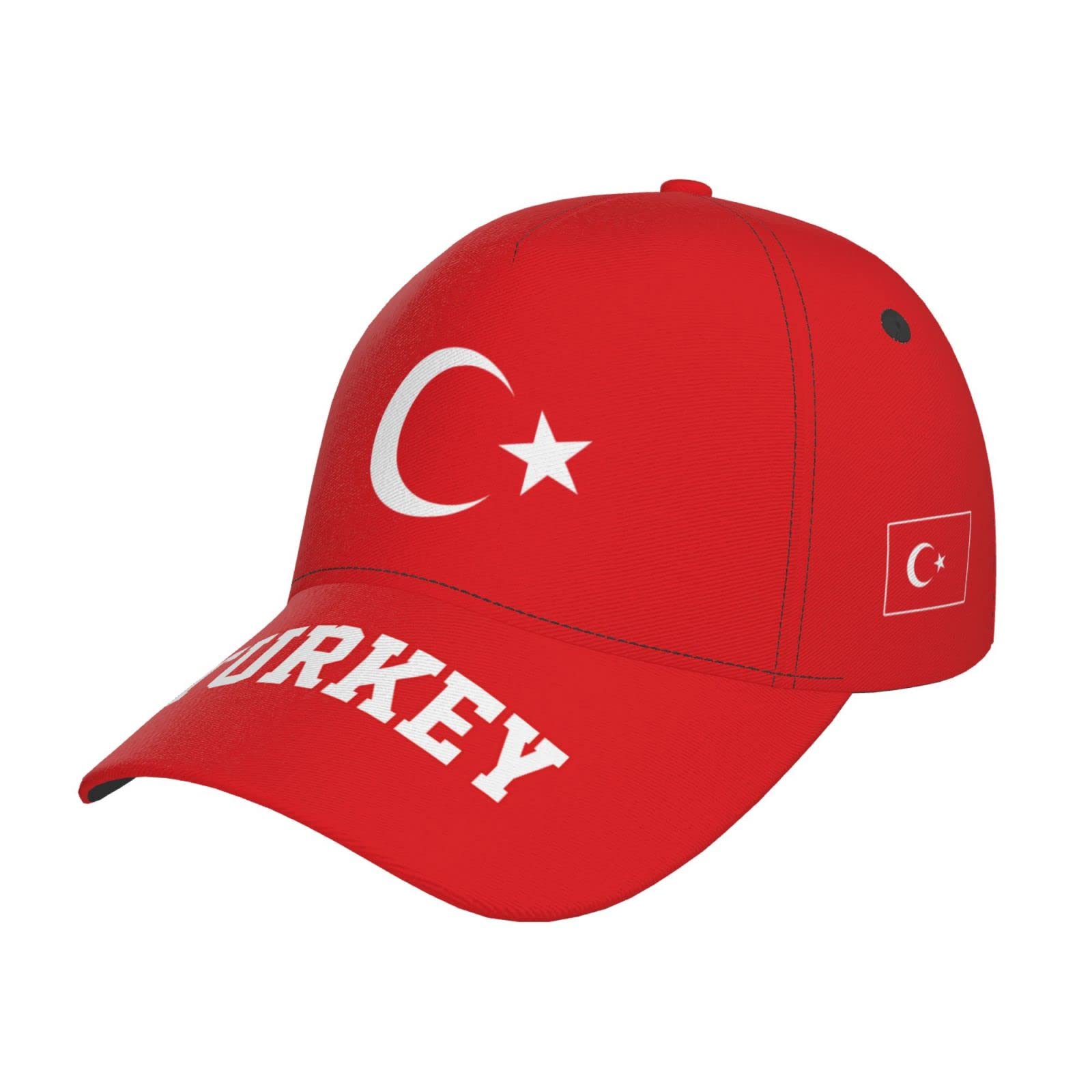 RFSHOP Turkey Türkiye Flag Turks Baseball Cap Full Print Adult Men Hat Patriotism Supporter Soccer Caps