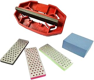 Kit de cire de ski de snowboard - Outil d'affûtage de bord de ski - Outil d'affûtage des bords de ski - Outil d'angle latéral de ski et diamants et pierre en caoutchouc (outils + diamants +