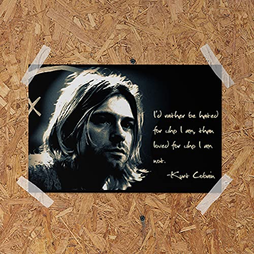 Funny-Ugly-Christmas-Sweater-Kurt-Cobain-Wall-Decor-Poster-Rock-Art-Print-for-Home-Decoration-I-Rather-Cobain-Inspirational-Quote-8-in-x-12-in