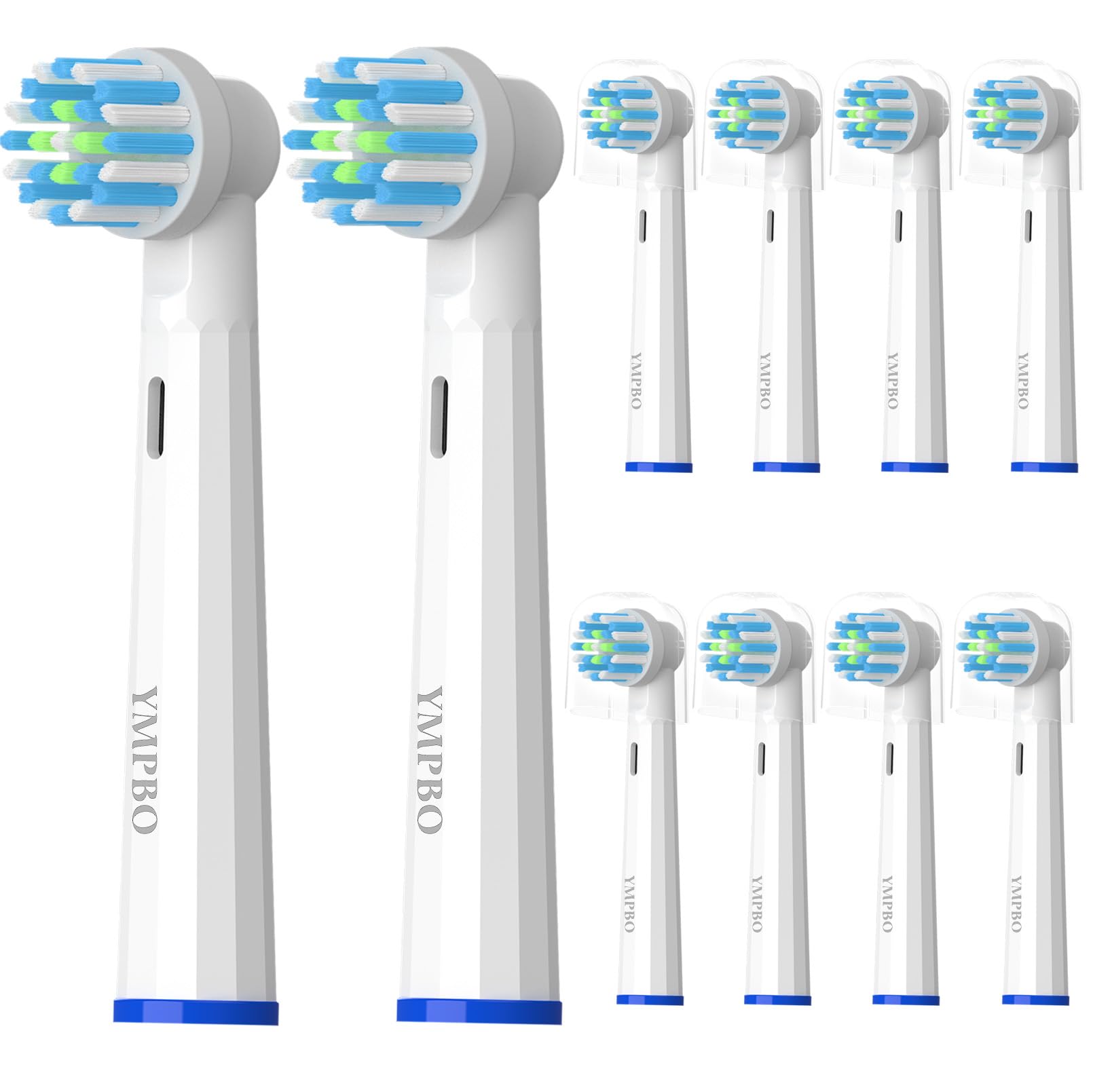 YMPBO Replacement Heads Compatible with Oral B BRAU Electric Toothbrush 10 Pack Toothbrush Head Refill Compatible with Oral
