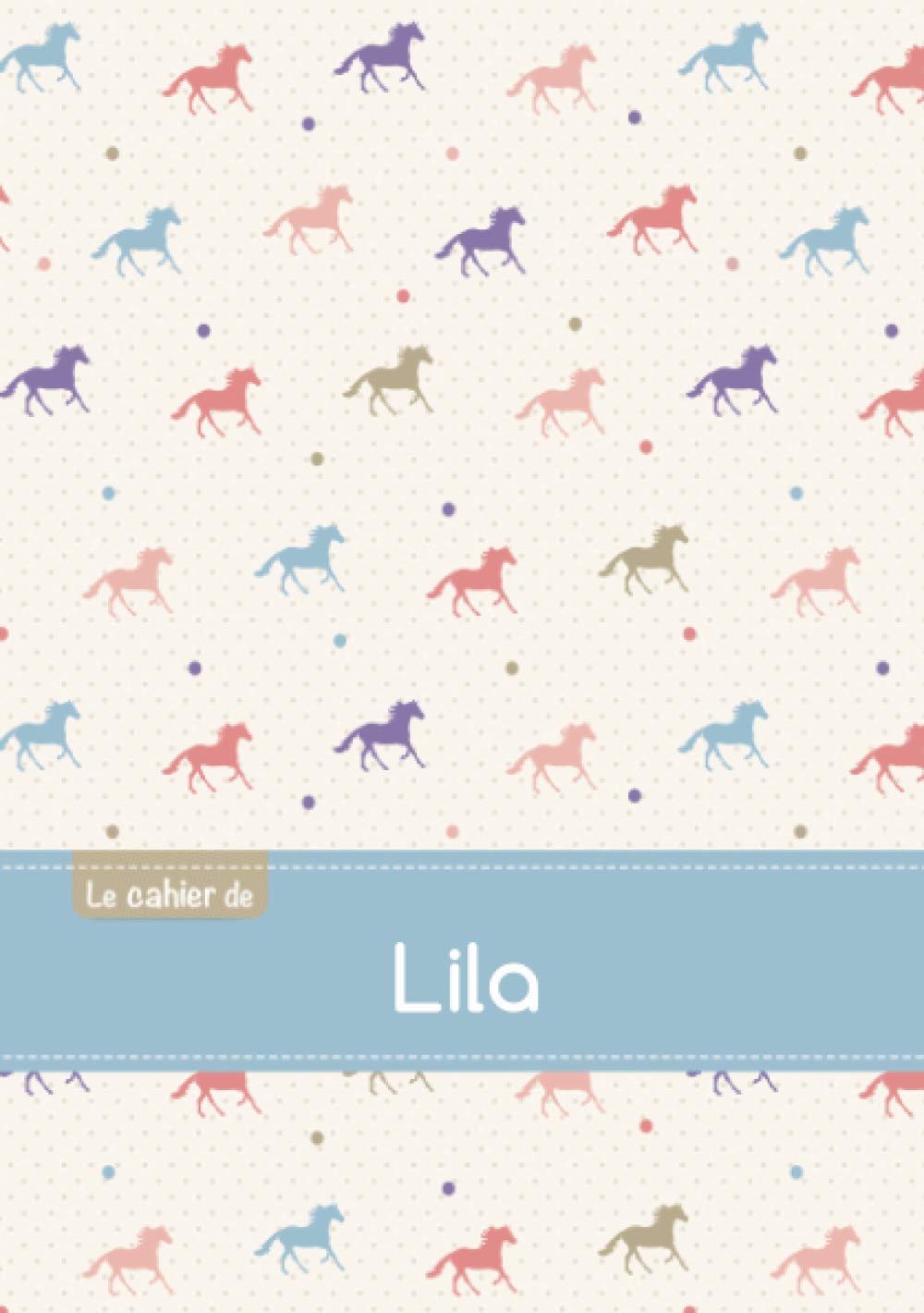 Le cahier de Lila - Blanc, 96p, A5 - Chevaux