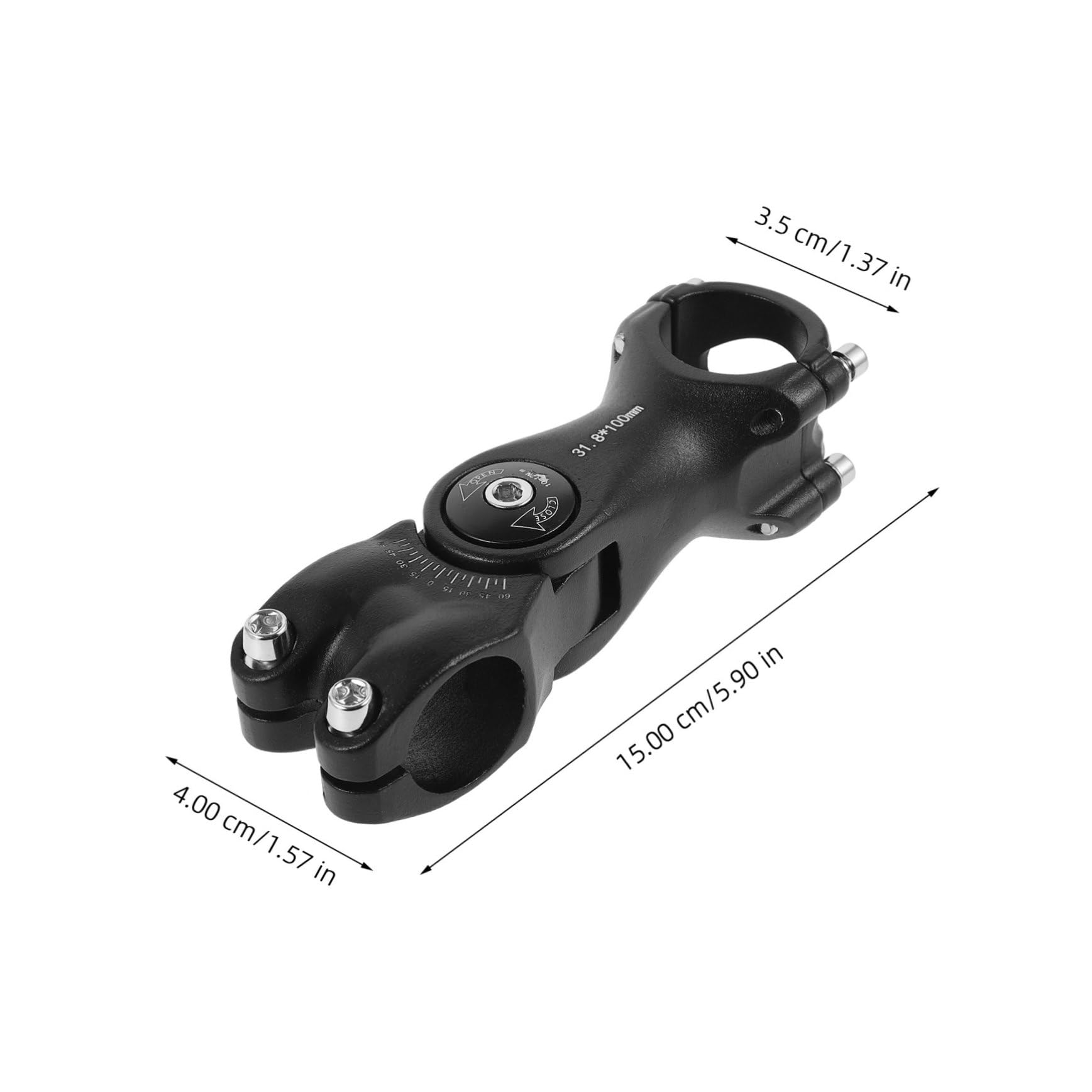 Sosoport Guidon Réglable Tige De Montagne Potence De Guidon Élévateur De Vélo De Montagne Tige De Guidon De Vélo Ergonomique Monter Alliage D'aluminium Black