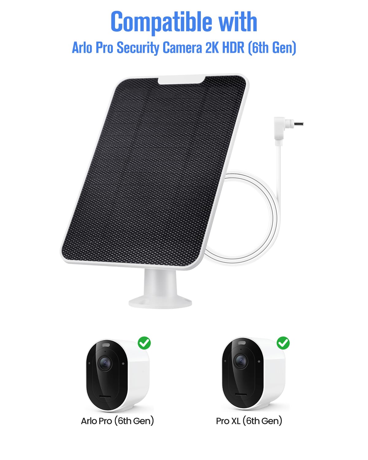 Amazon.com : Solar Panel Charger Compatible with Arlo Pro 6/6 XL