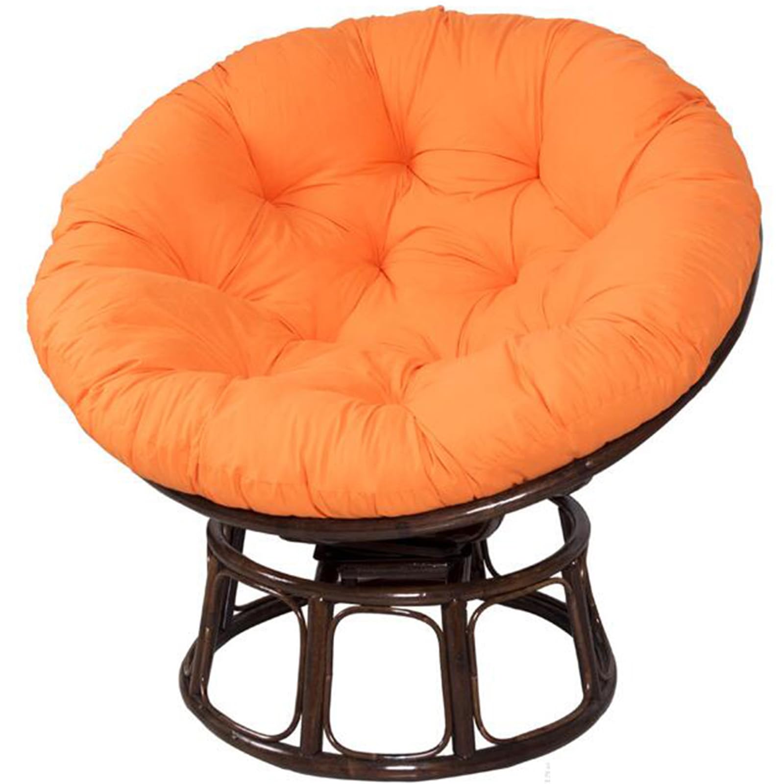 UGZXCVBN Egg Chair Cushion, Hanging Egg Chair Cushion Washable Swing Chair Pads Thicken Garden Basket Seat Orange 40cm