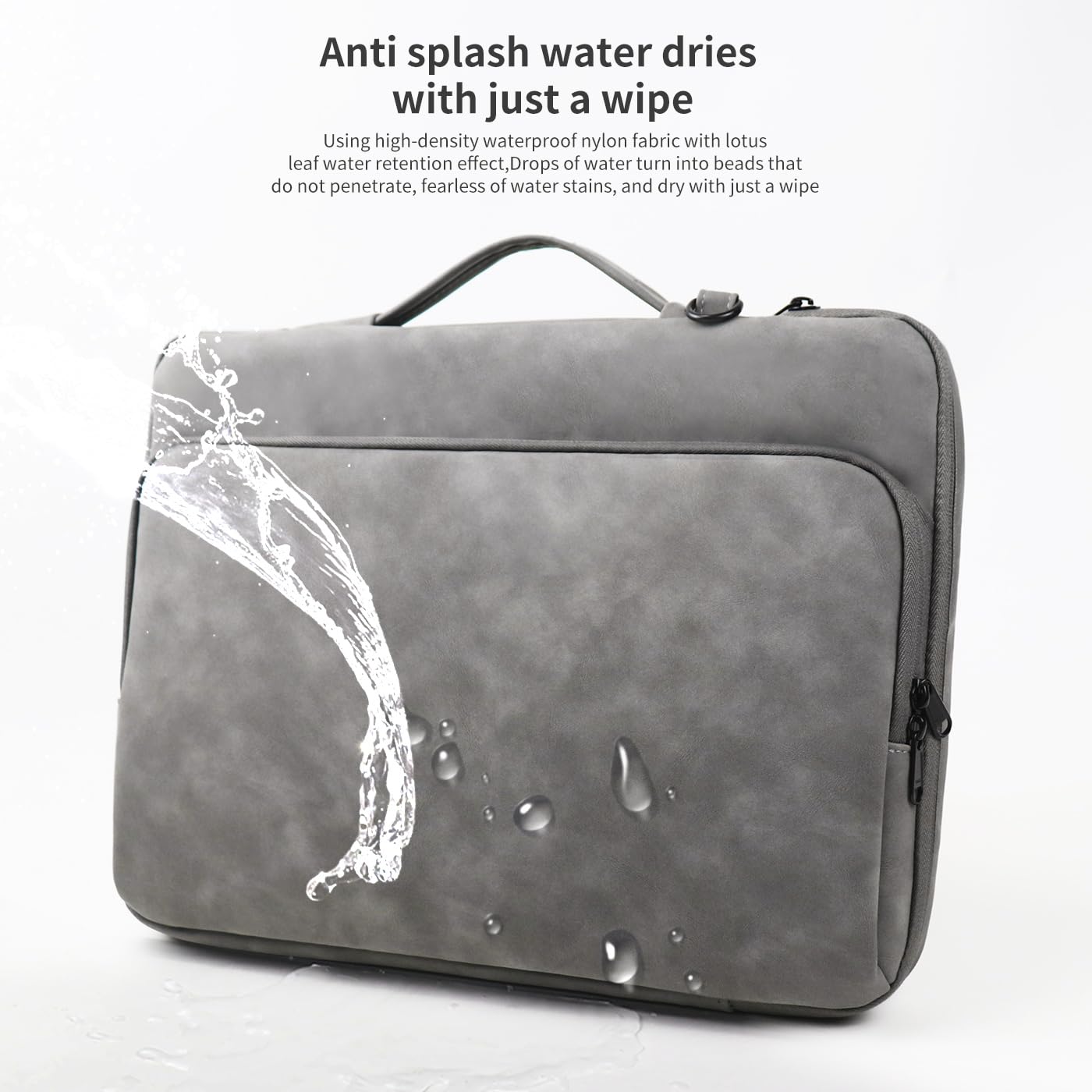 MOCA Laptop Shoulder Bag With Handle for 13 13.3 14 Inch Case Compatible with MacBook Pro 14,MacBook Air/pro 13-13.3 Inch and Most Popular 13-14 Notebooks,Spill-Resistant Briefcase (Grey, 13-14.2) 15 61eNo8zwUCL. SL1400