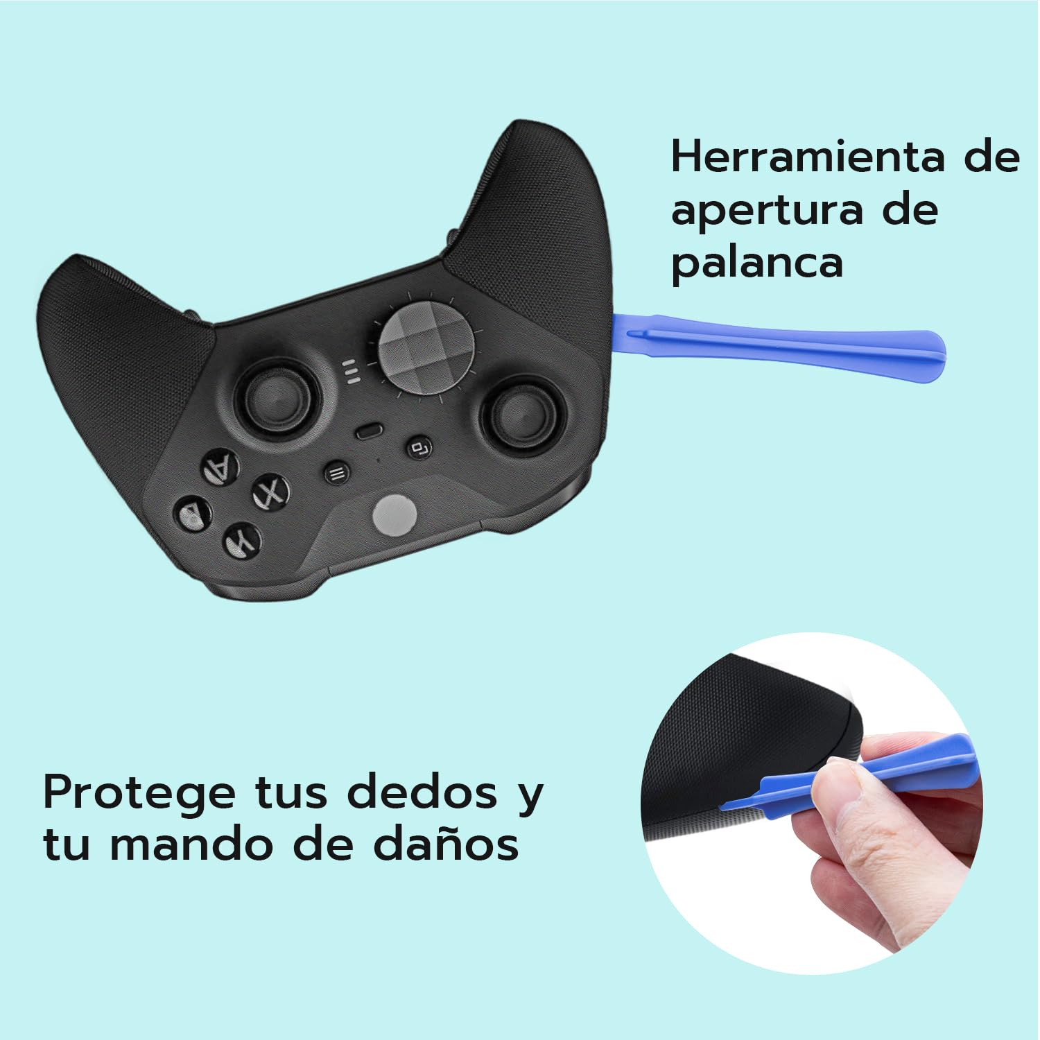 Mcbazel Repuesto de Joystick Analógico 3D y Herramientas de Reparación para Mandos Xbox Series Elite 2, Módulo 3D Thumbstick con Kit de Desbloqueo T6 T8