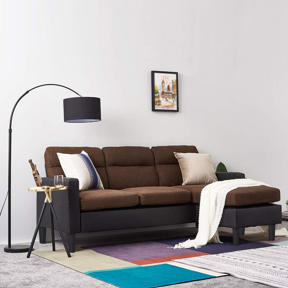 Buy Panana Contemporary L shaped Modern Sectional Sofa Fabric Corner