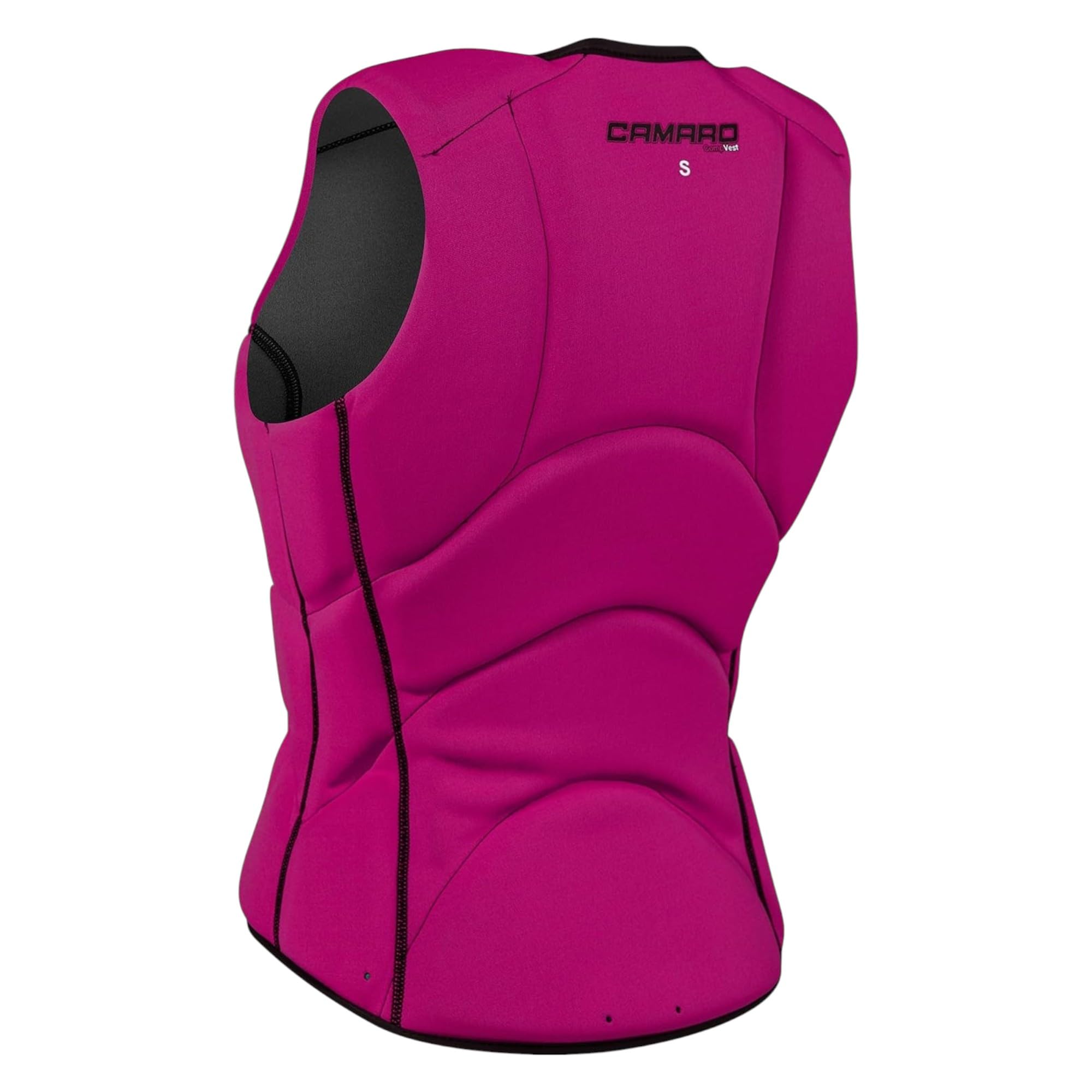Camaro Comp Slasher - Chaleco de neopreno para mujer (protección contra impactos), color negro y morado