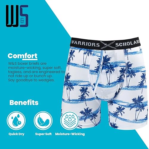 Miniatura 4 de Warriors & Scholars Mens Boxer Briefs Boxer Briefs for Men Pack of 6 Mens Boxer Briefs Underwear Boys Boxer Briefs