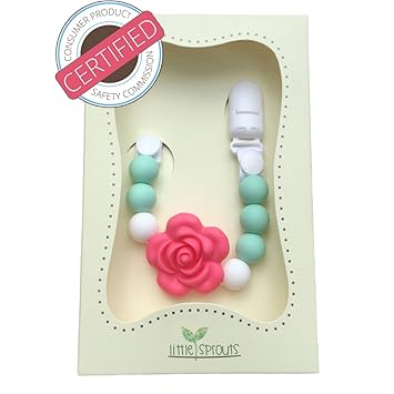 Teething Silicone Pacifier Clip 