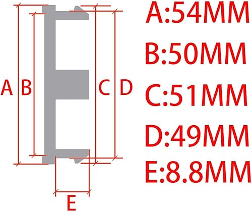 Miniatura 10 de 4 tapas de cubo central de rueda de 2.126 in de diámetro, 6 clips para vehículo de automóvil (negro)