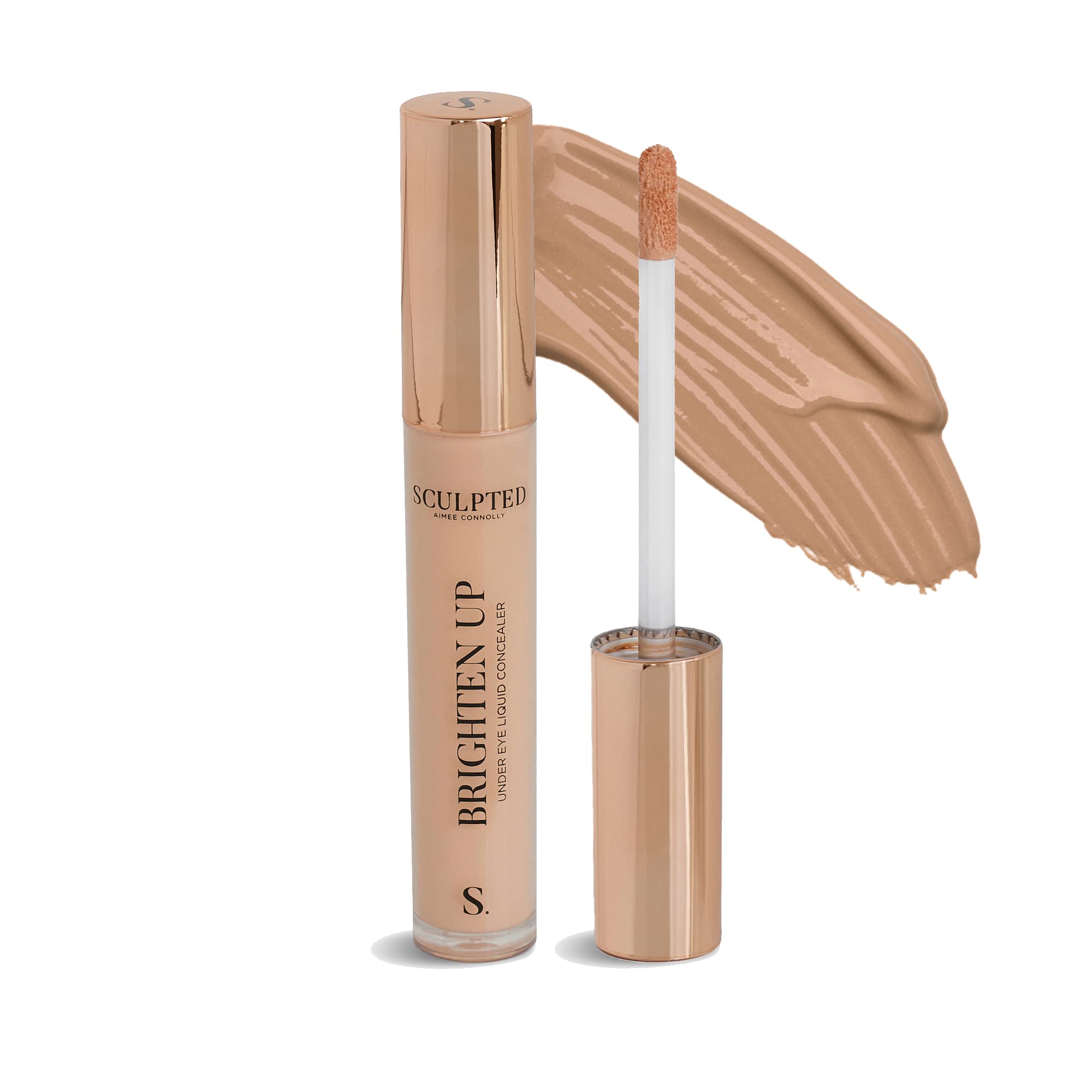 Brighten Up Under Eye Concealer from Sculpted by Aimee (Ginger) - 5ml Light Coverage Mineral Liquid Makeup Concealer for Hydrating Delicate Skin & Dark Circles with Niacinamide and Hyaluronic Acid