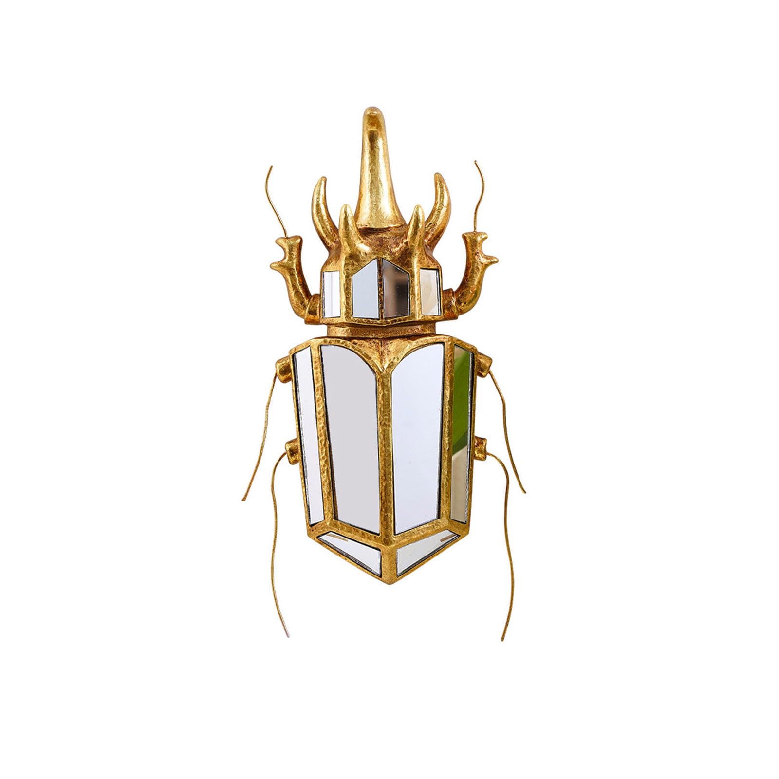 carotoe Unique Ornate Mirrored Wall Art Sculpture Handcraft Resin Ornament Ideal for Living Space Enhancement Decoration Modern Interior Wall Art