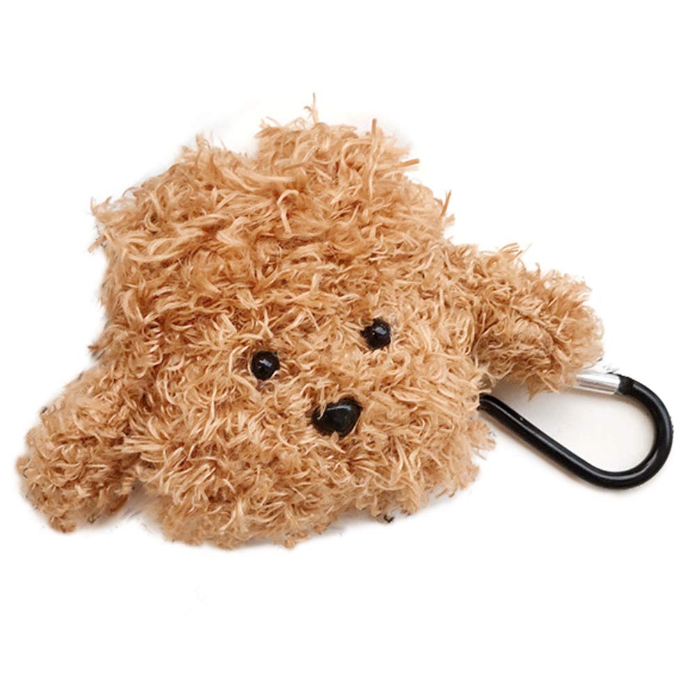 Teddy Dog Airpods Case with Keychain (First and Second Generation)