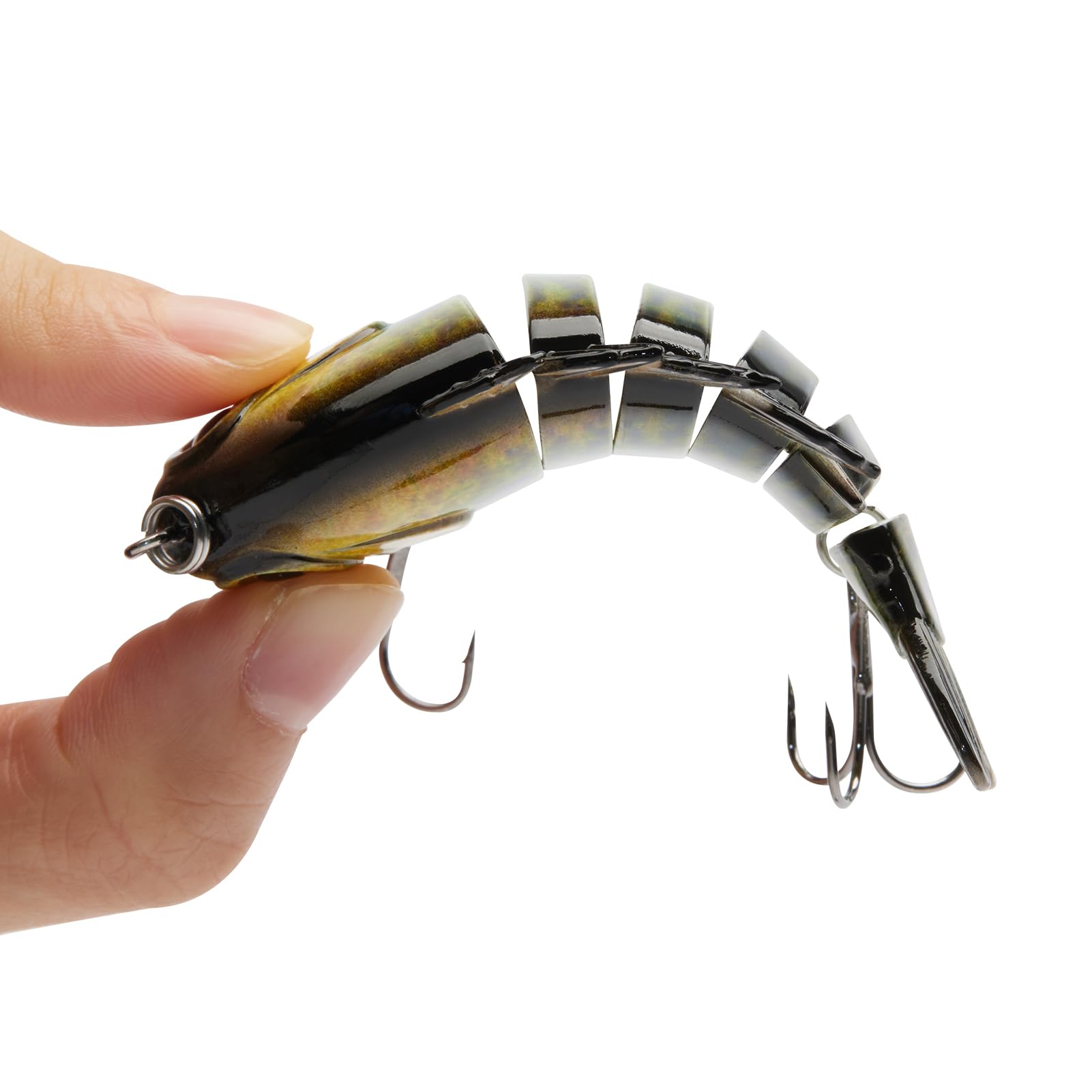 BASSDASH SwimPanfish Leurre de pêche multi-articulé pour pêche en eau salée 8,9 cm/24,1 g