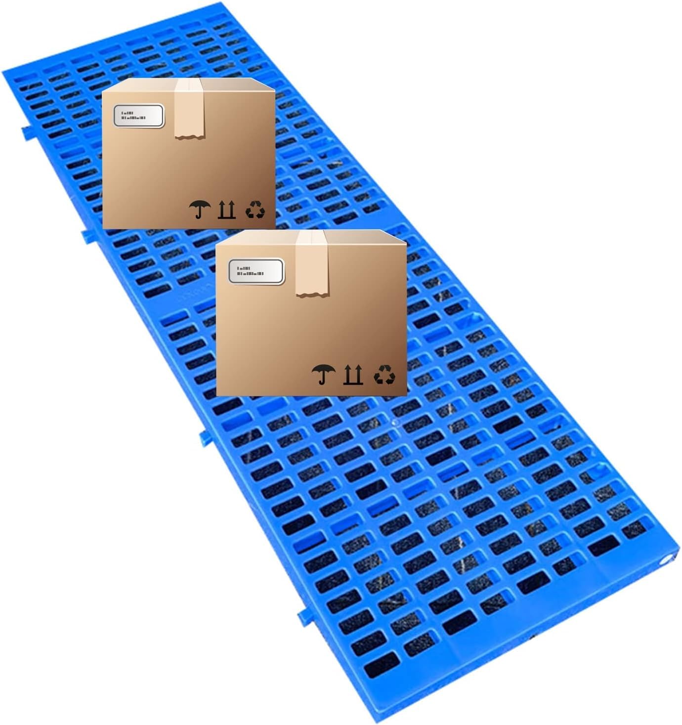 HynJGih MekUk Plastic Pallets Plastic pallets for warehouse storage, waterproof polyethylene pallets, easy to stack for Kennel, Garden, Basement, Patio