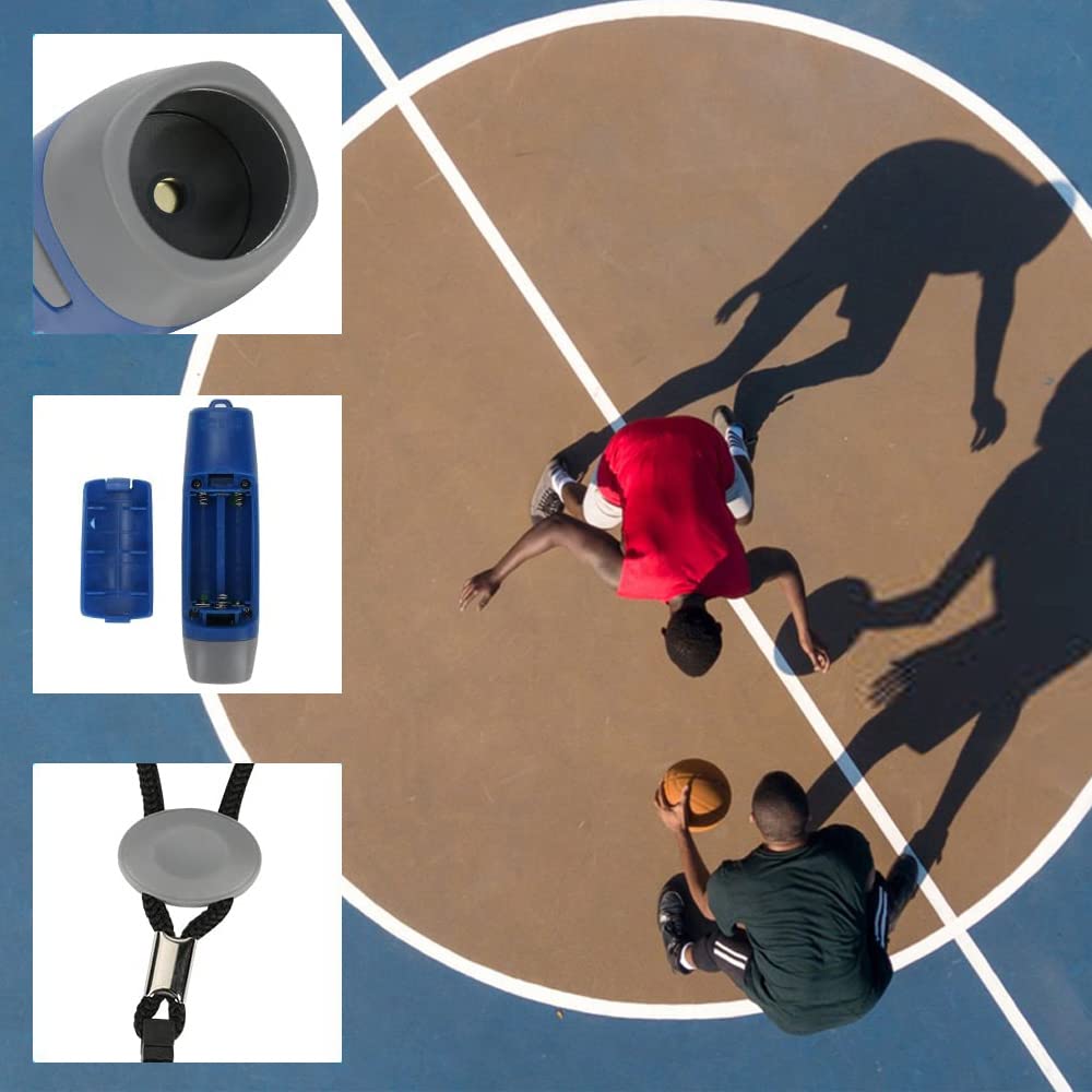 Sifflet D'arbitre électronique Rechargeable – Volume Réglable 120-150 DB, 3 Sons, étanche, Avec Lanière Pour Football, Basket, Entraînement