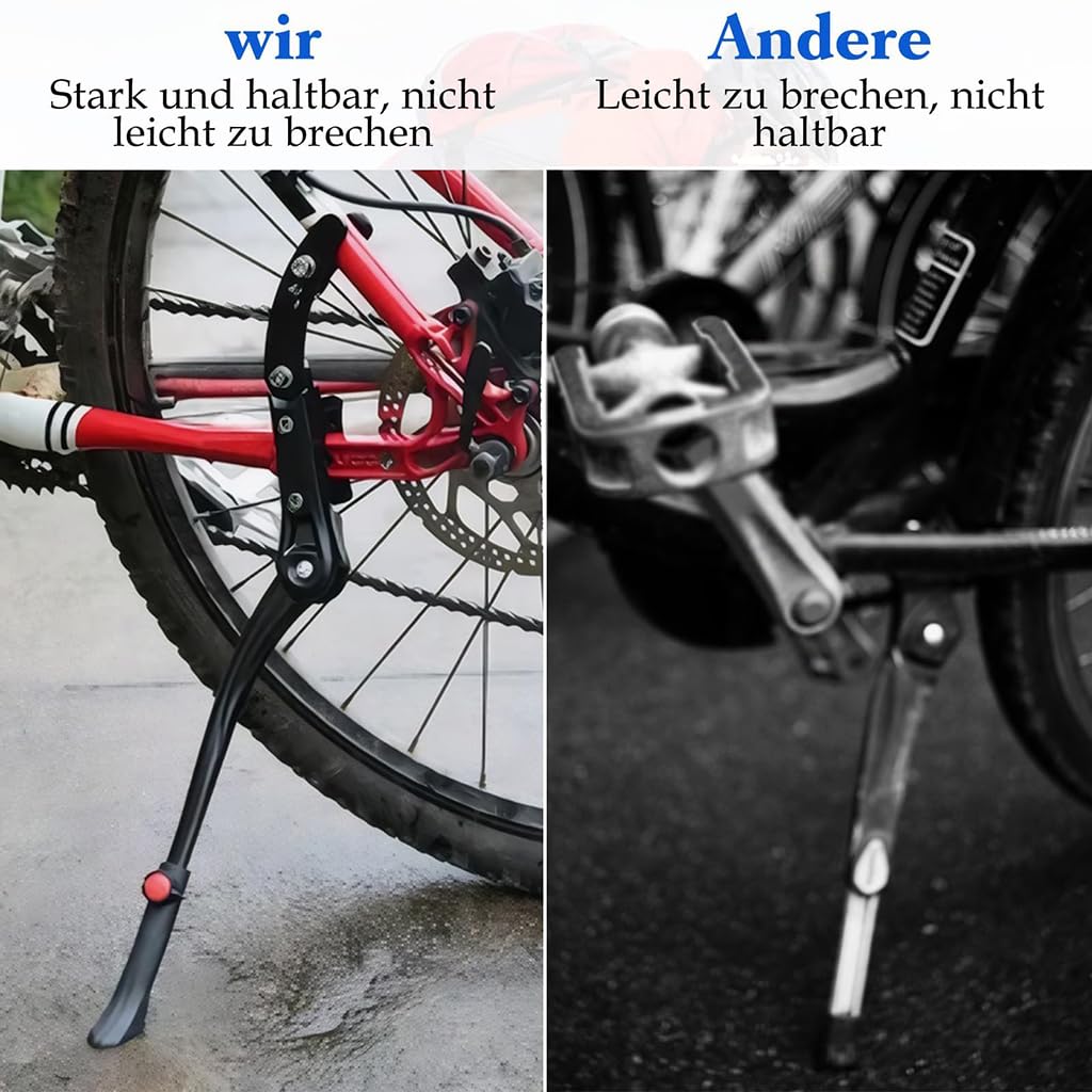 zubehör gazelle fahrrad WYHHL Fahrradständer für Miss Grace 2013, Rutschfester und Stabiler Seitenständer Höhenverstellbarer Fahrradständer Zubehör,A-24-29 Category:E Bikes MTB Cross Fully_Formula DC 511  15x110 mm  6 Loch  32 Loch Cortina SR 6605 Fahrradsattel Zahn:ohne Zahn