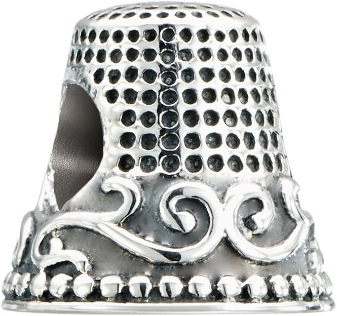 Authentic Chamilia Sterling Silver Notions Filigree Thimble 2010-3256