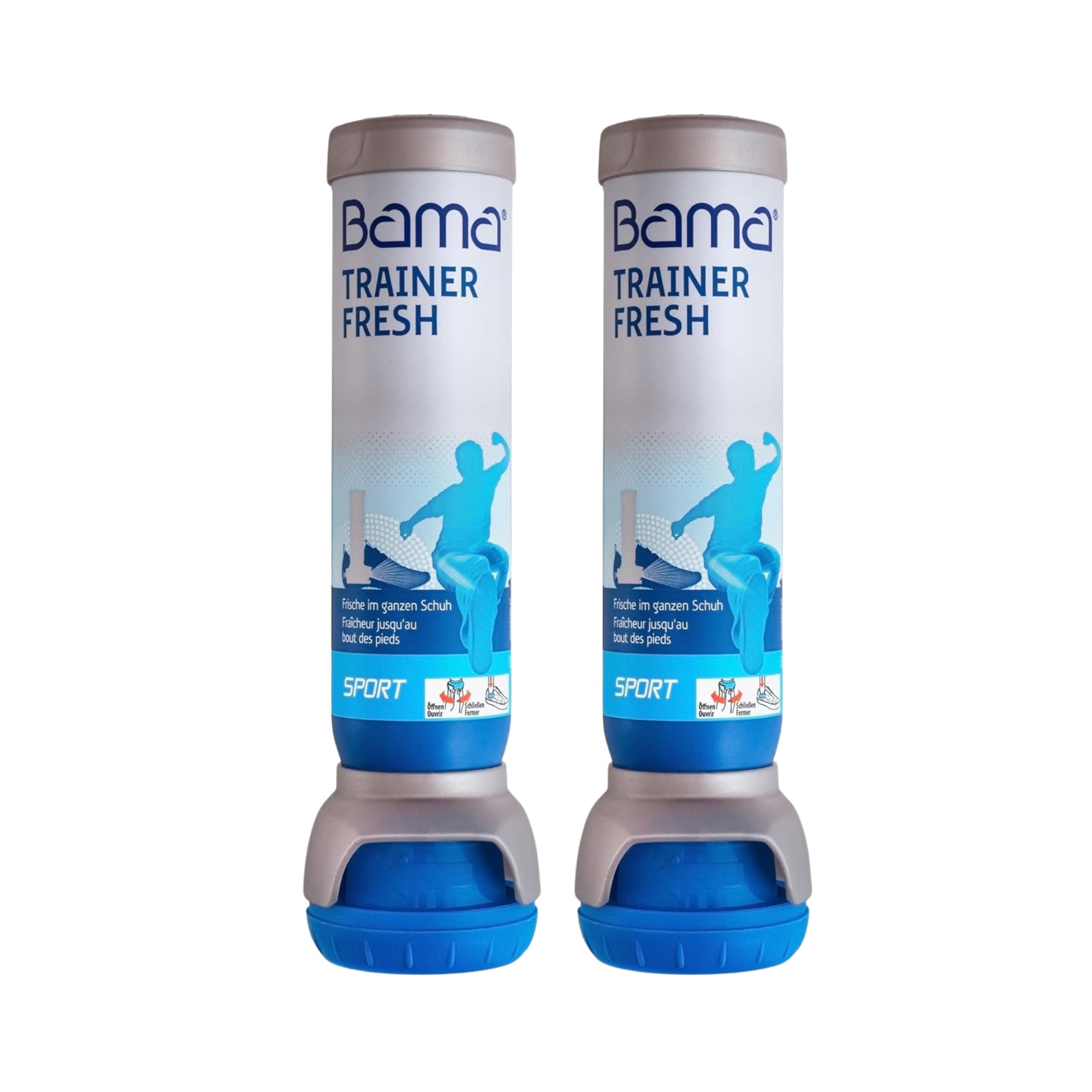 Spray désodorisant pour chaussures - neutralisant les odeurs pour les pieds malodorants pour l'hygiène et la fraîcheur Coffrets de pour chaussures 2 x 100 ml - BAMA