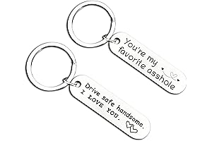 Unique Drive Safe Keychain for Husband, Thoughtful Gift for Your Handsome Asshole