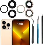 13 Pro Back Camera Glass Lens Replacement for iPhone 13 Pro Camera Glass Lens with Pre-Installed Adhesive,Back Camera Lens Glass with Replacement Repair Toolkit Set