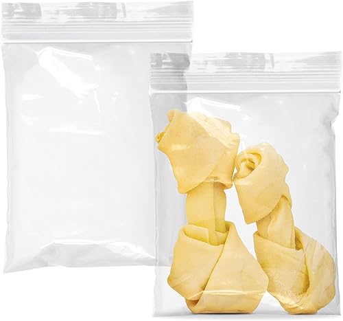 APQ - Bolsas de plástico para joyería para embalaje de 5 x 6 pulgadas, bolsas de plástico con cremallera para embalaje con sellado, paquete de 100 disponible en Yaxa Peru