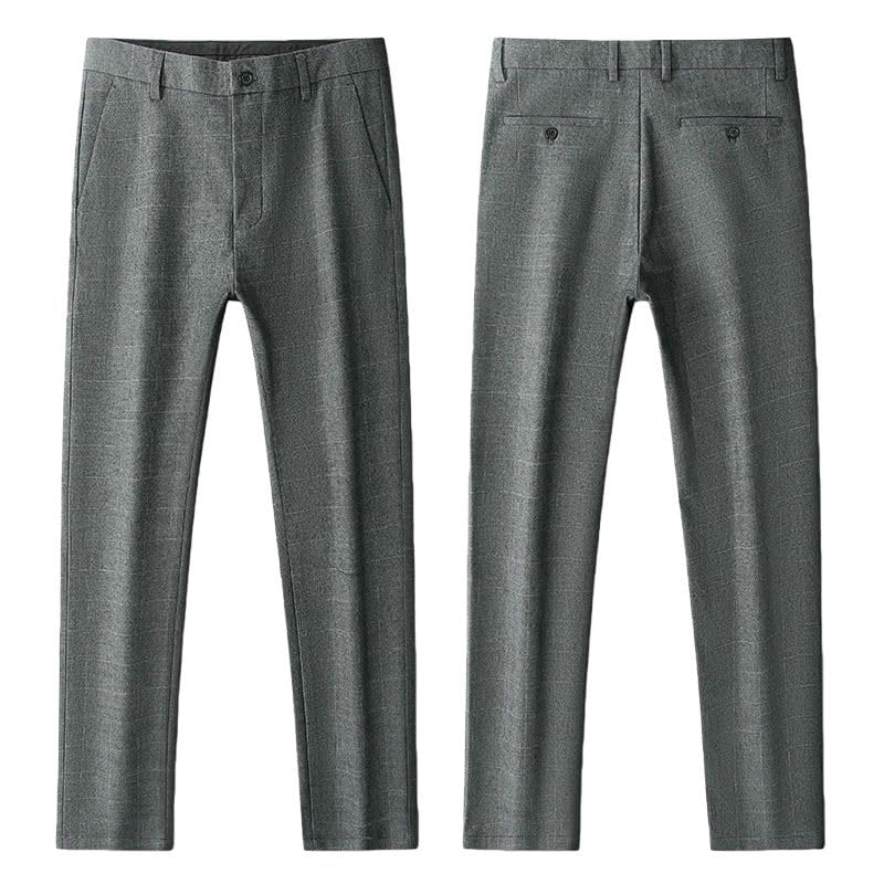 Pantalon de costume pour homme à carreaux idéal pour rester élégant et au chaud au bureau