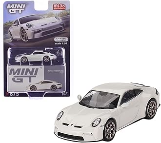 Diecast Collectibles Model Car Compatible with Mini GT 1:64 Porsche 911 (992) GT3 Touring Crayon Limited Edition MGT00675