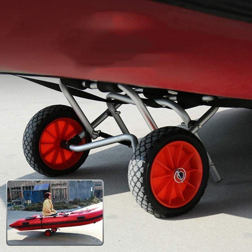 Carrelli per Kayak, Attrezzatura Nautica, Carrello in Alluminio per impieghi gravosi, Carrello per Kayak Pieghevole, Porta Canoa