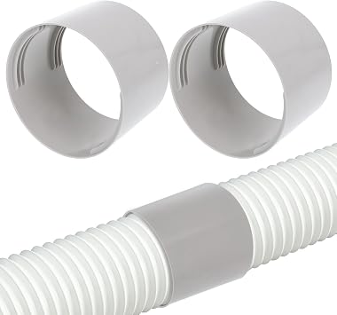 2 Pack Portable Air Conditioner Exhaust Hose Coupler, 5.9 Inch Diameter Connector for AC Vent Hose, Universal Adapter for Window Kit Connection