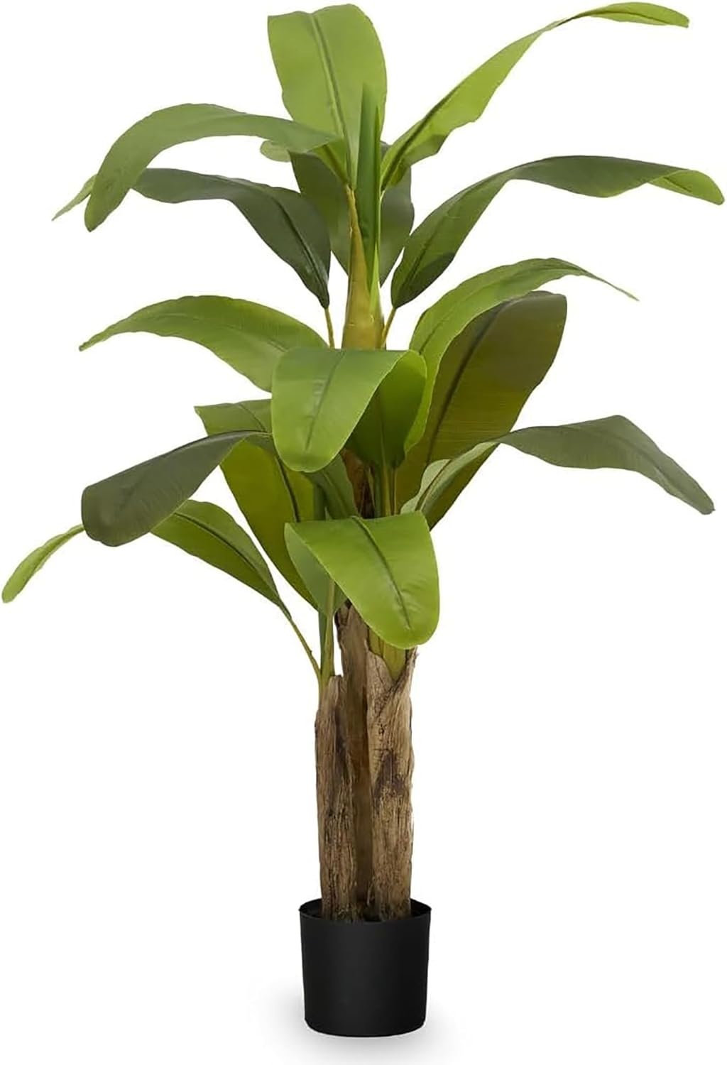 Maia Shop 5ft Artificial Banana Tree Plant for House, Apartment or Office – Realistic Fake Indoor Plants for Living Room, Kitchen, Bedroom, Entryway or Bathroom – Faux Greenery for Home Décor