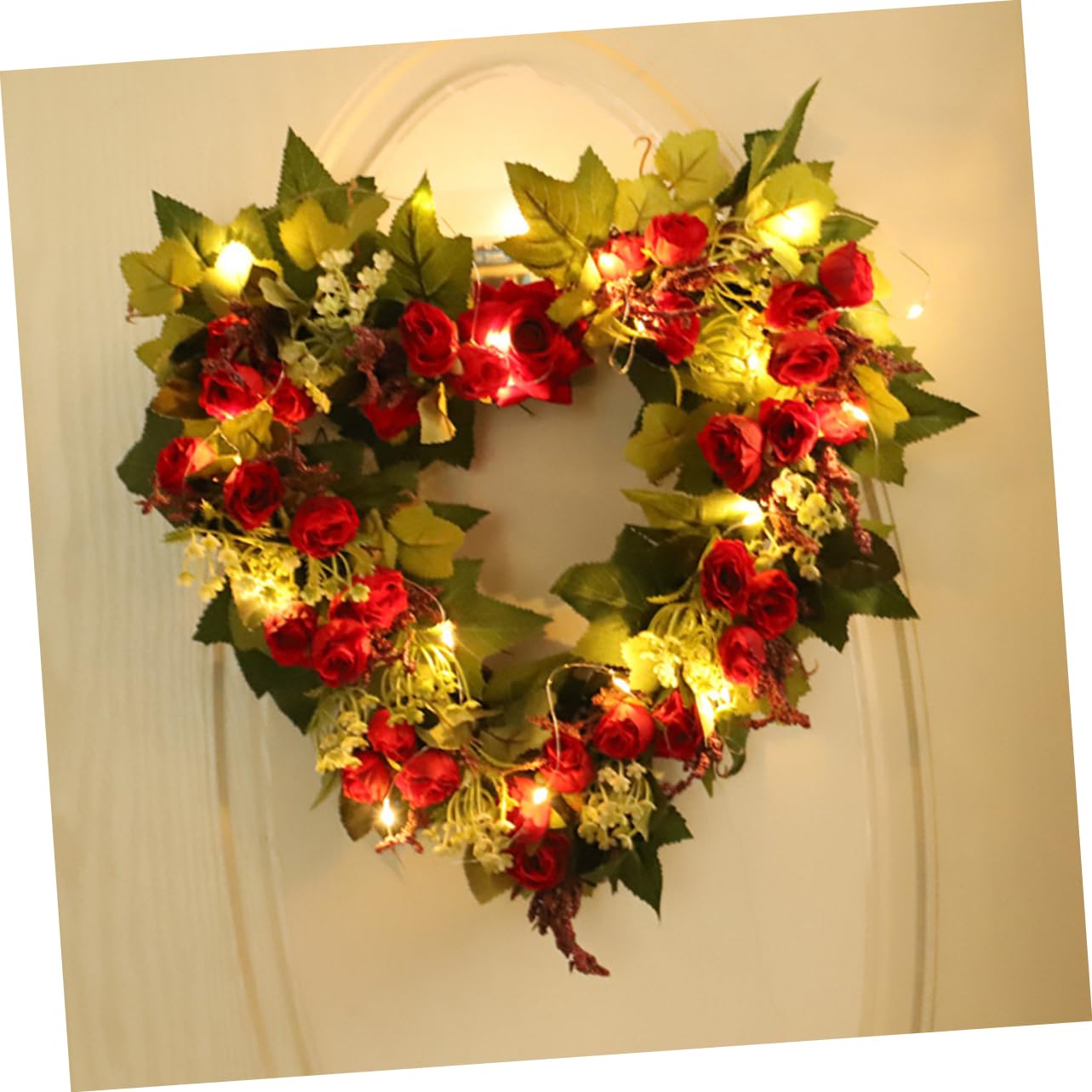 Ghirlanda Cuore Fiori Artificiali Decorazione Matrimonio e Feste Ghirlanda Da Appendere Elemento Di Design Classico Per Interni Ed Esterni Adatta e Occasioni Speciali
