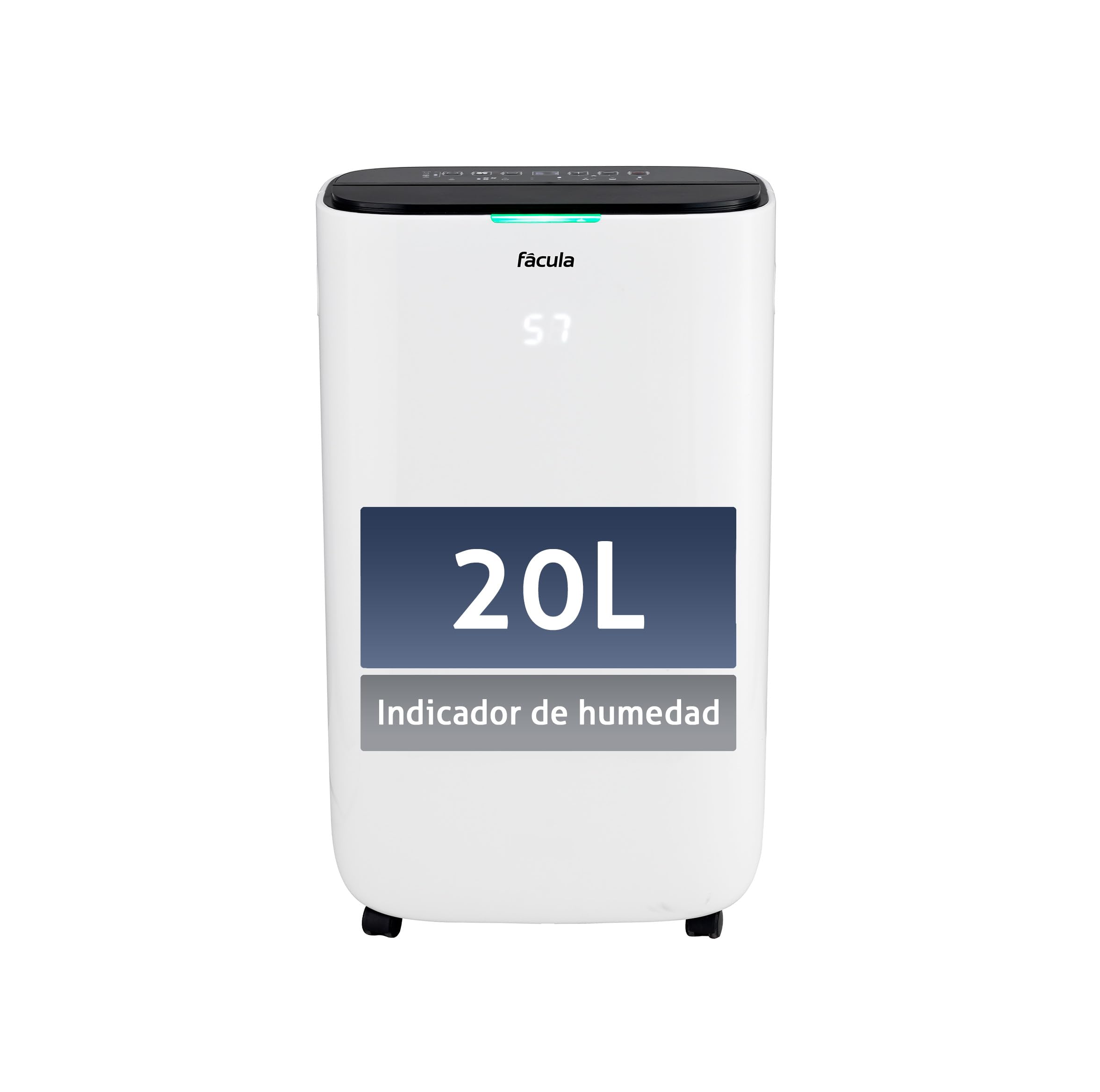 facula - Deshumidificador Sáhara 20L | Modo Auto | Modo Secado de Ropa | Modo ventilación | Temporizador 1-24h
