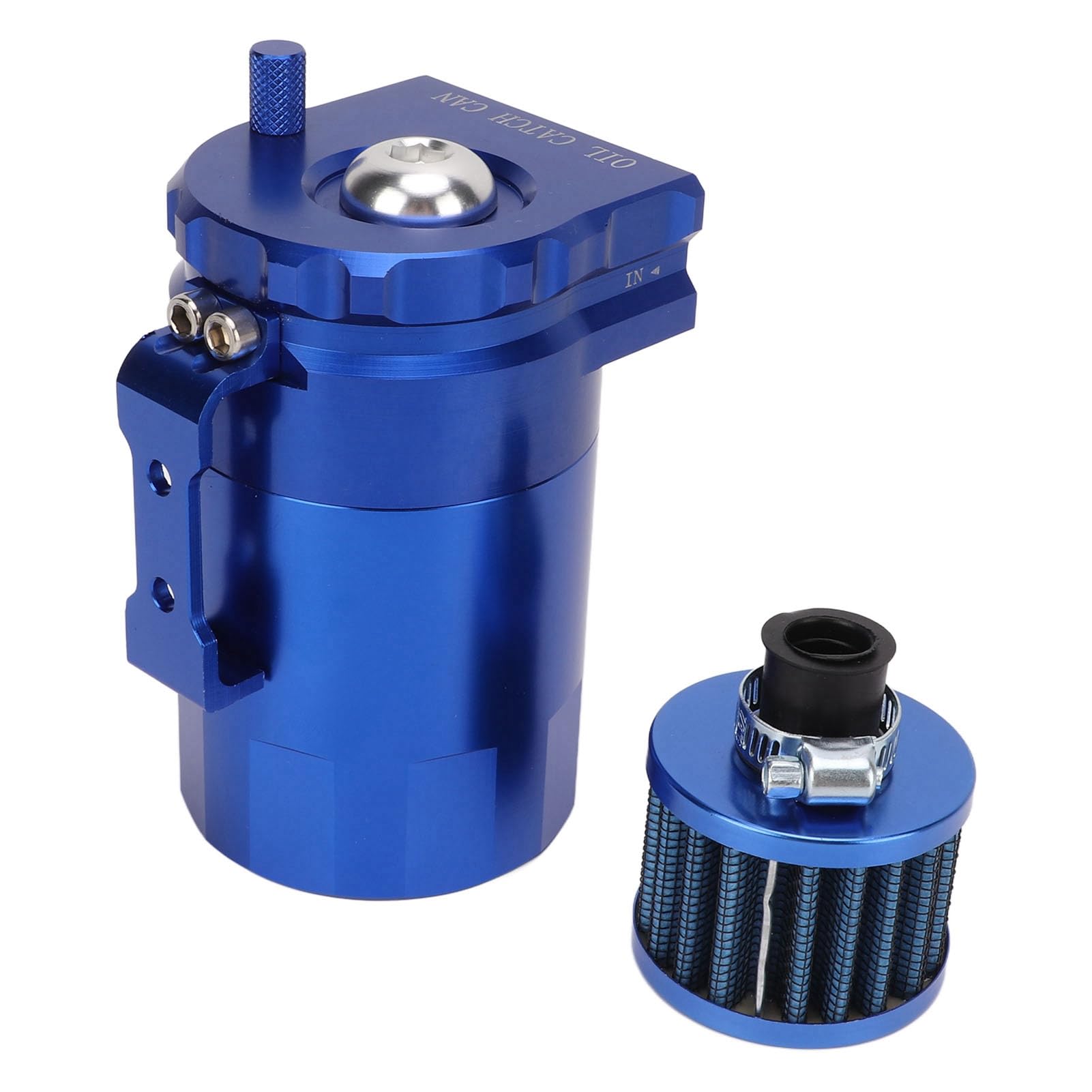Yosoo Health Gear Lata de Captura de Aceite, Separador de Aceite de Aire de Aleación de Aluminio con Capacidad de 400 Ml para Usuarios de y Expedition (BLUE)