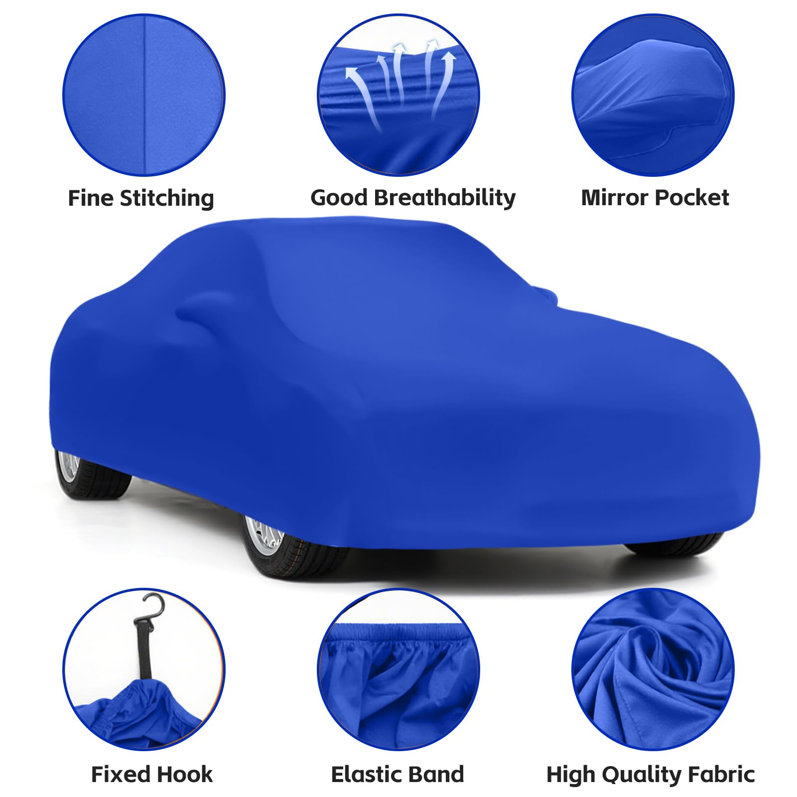 Telo Copriauto Interna per BMW Z3 1996-2002, Blu Elastico Indoor Copertura Auto Copriauto Telo Copri Auto, protettivo dalla polvere, traspirante