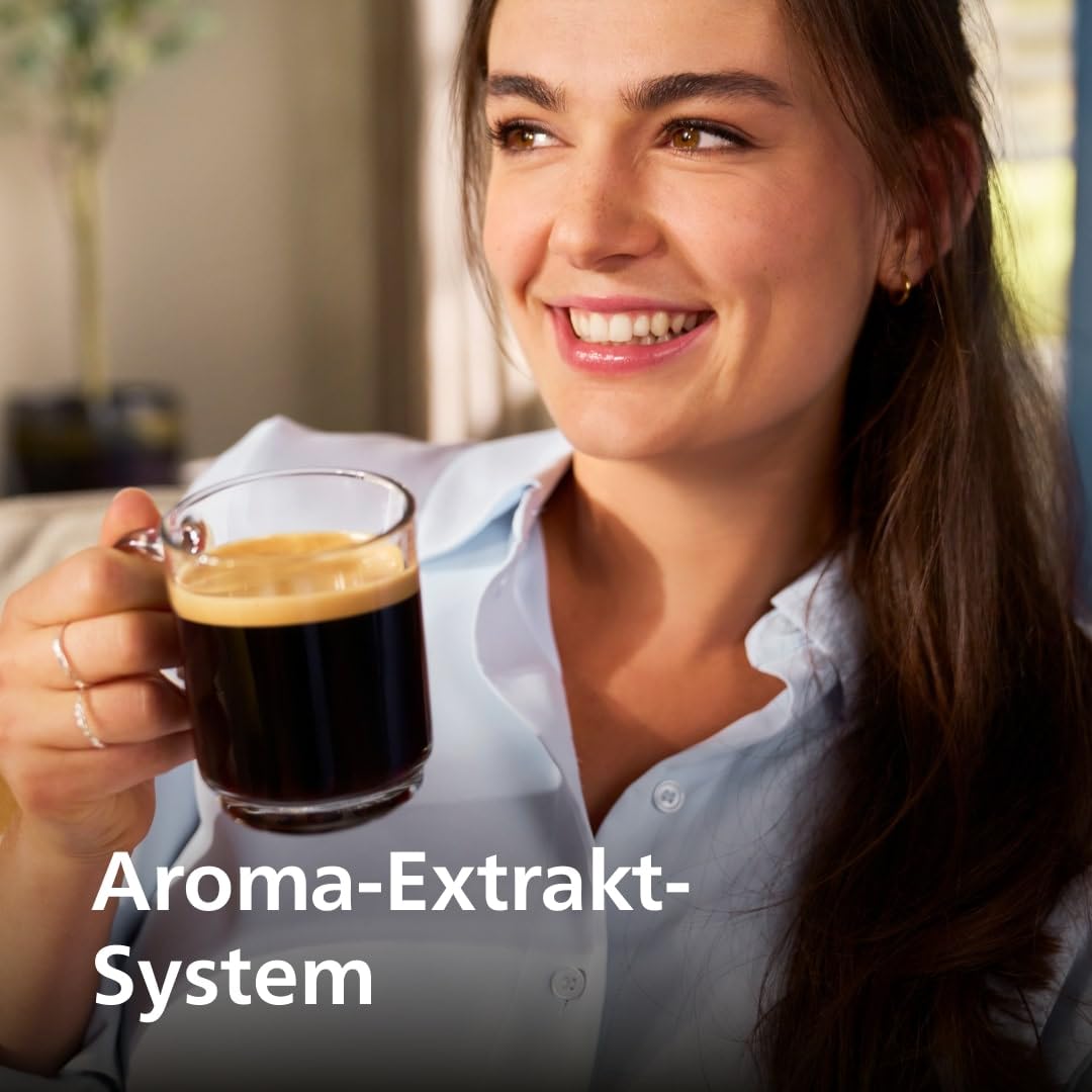 PHILIPS 2200 Series Kaffeevollautomat EP2220/10 Touch-Display Keramikmahlwerk Mattschwarz