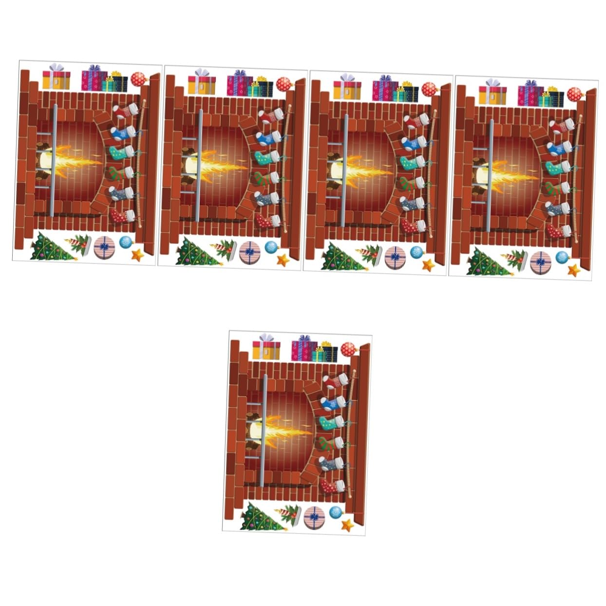 Cabilock 5 Set Adesivi Murali Per Albero Di Natale Decorazione Per Finestre Decorazione Per Porte Decorazioni Natalizie Decorazioni Per Interni Vacanze Adesivi Per Finestre