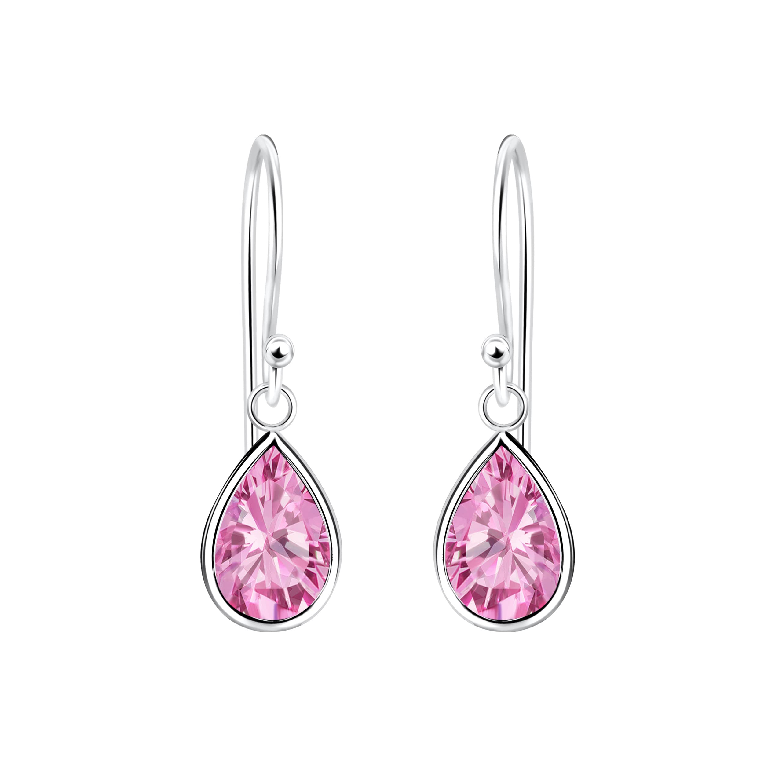 Raajsi by Yellow Chimes 925 Sterling Silver Pink Crystal Drop Earrings for Women & Girls |Birthday Gift for girls Anniversary Gift for Wife|With Certificate of Authenticity & 6 Months Warranty (B0C145TS4X) Amazon Price History, Amazon Price Tracker