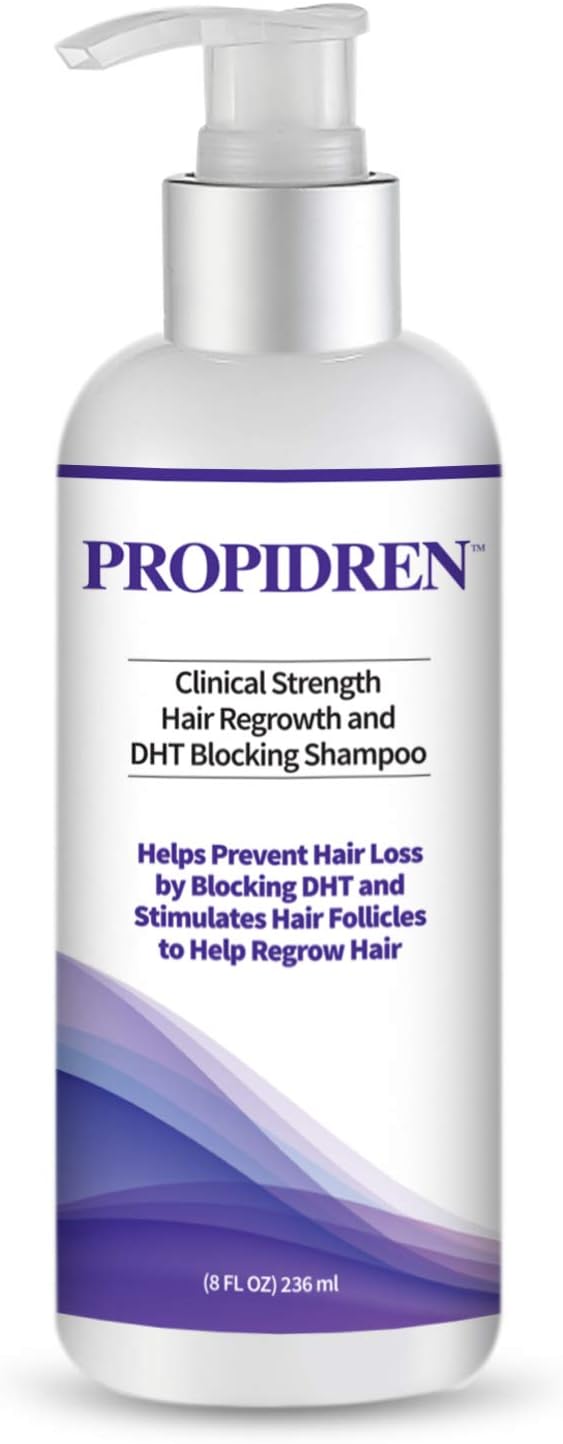 Hairgenics Propidren Hair Growth Shampoo with Biotin, Keratin, and Powerful DHT Blockers to Nourish, Stimulate Hair Follicles, and Regrow Thinning and Balding Hair