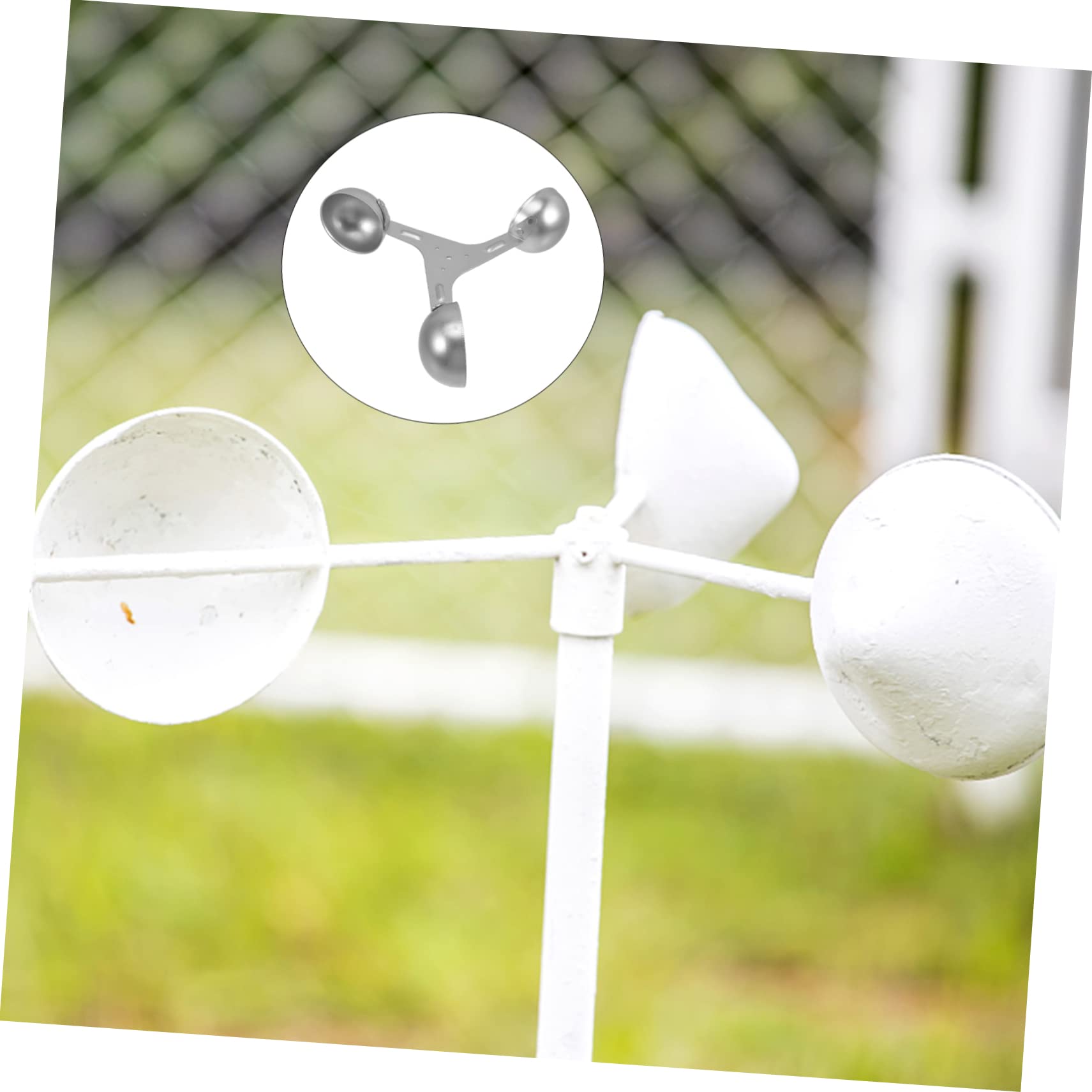 HANABASS 2stücke Windgeschwindigkeitsmessgerät Cup Anemometer Sensor Für Präzise Luftstrommessung Für Wetterstationen Und Navigation Leicht Und Tragbar