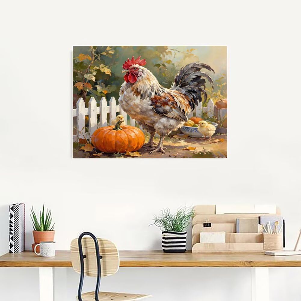 Diamond Painting Adulti Pollo Diamond Painting Kit 100x70cm O-R162G