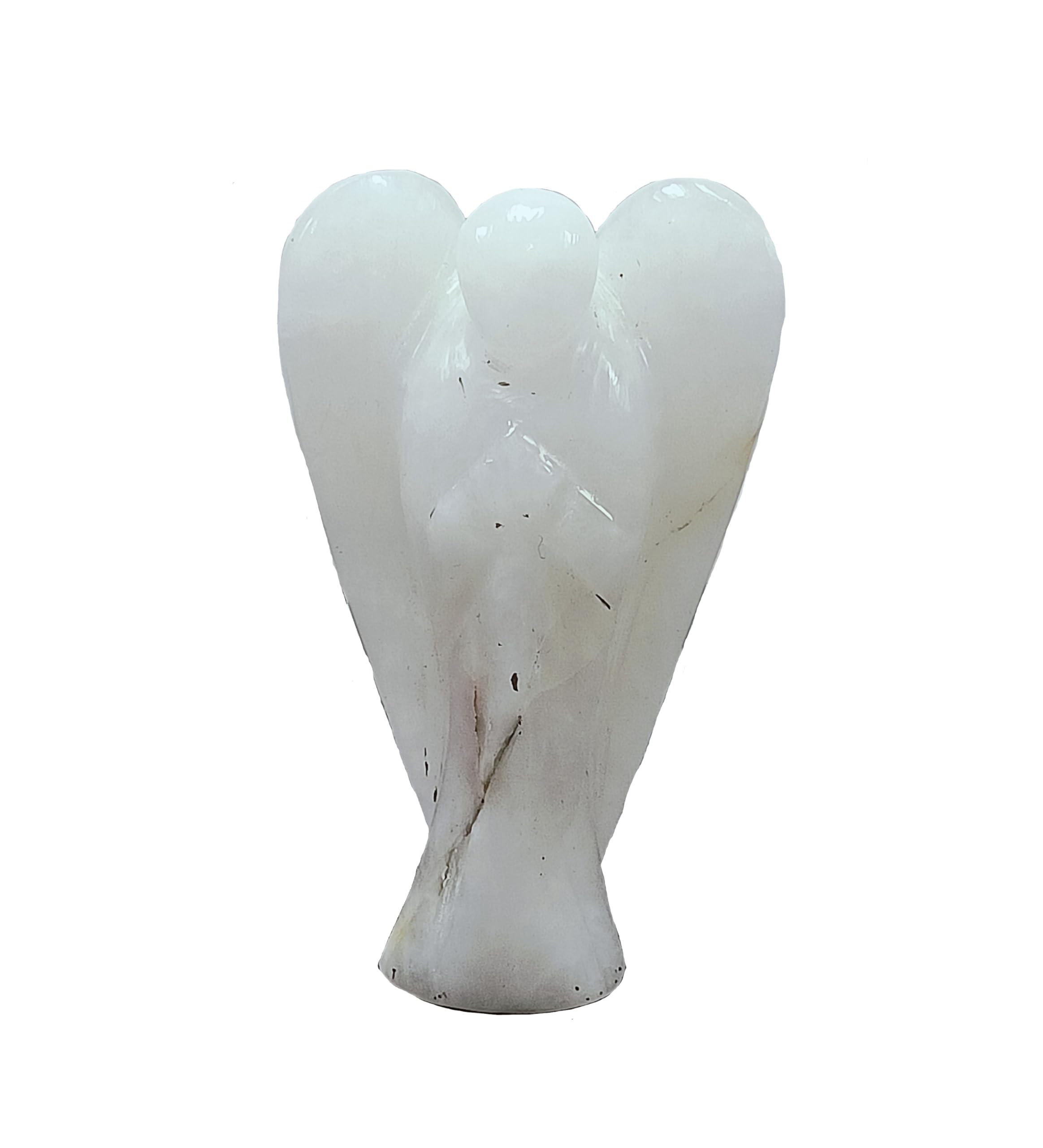 ホワイトジェイド 天使 エンジェル White Jade Stone Angel Chakra Crystal Healing Stone Therapy